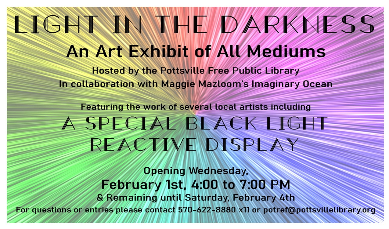5th Annual Light in the Darkness Art Exhibit graphic