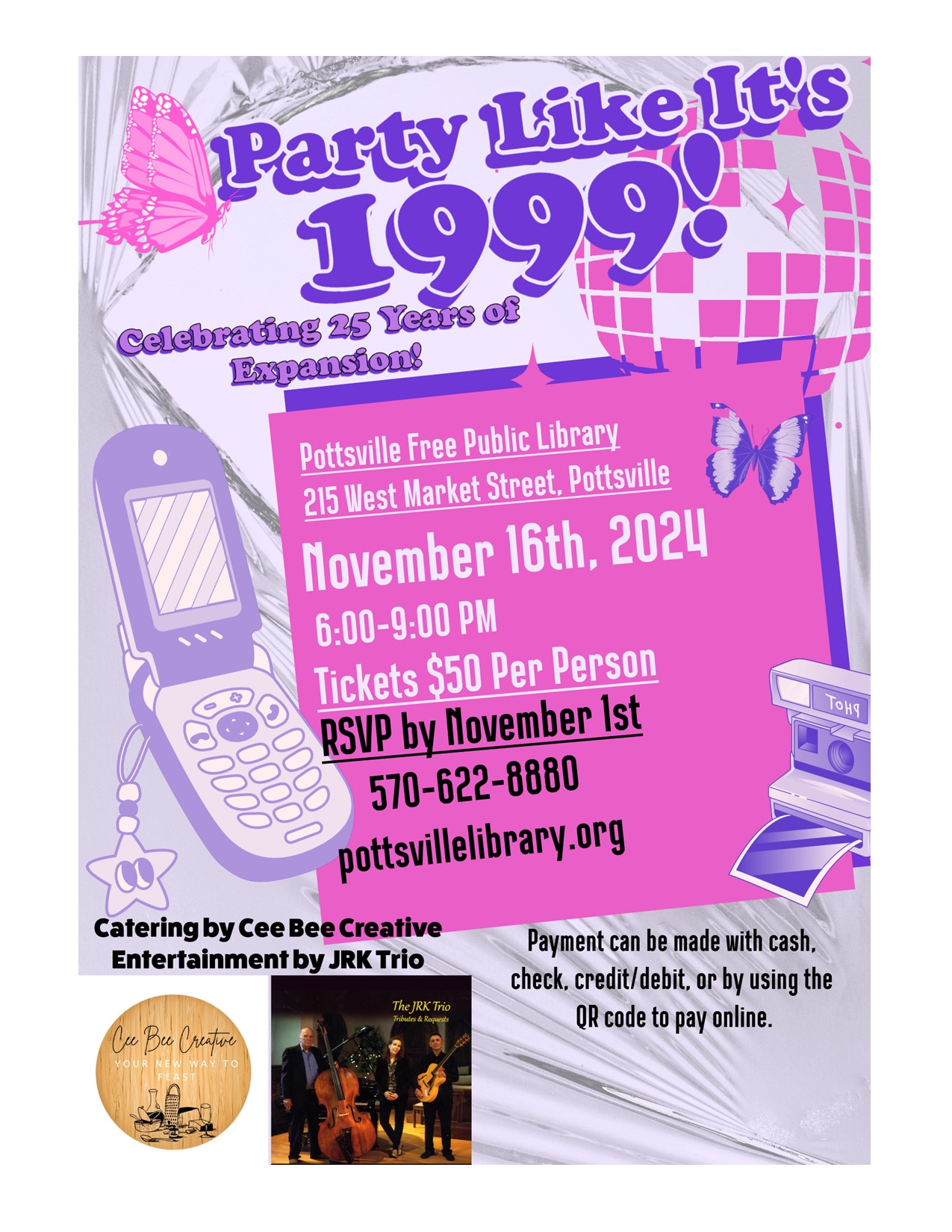 Party invitation flyer, "Party Like It's 1999: Celebrating 25 Years of Expansion"